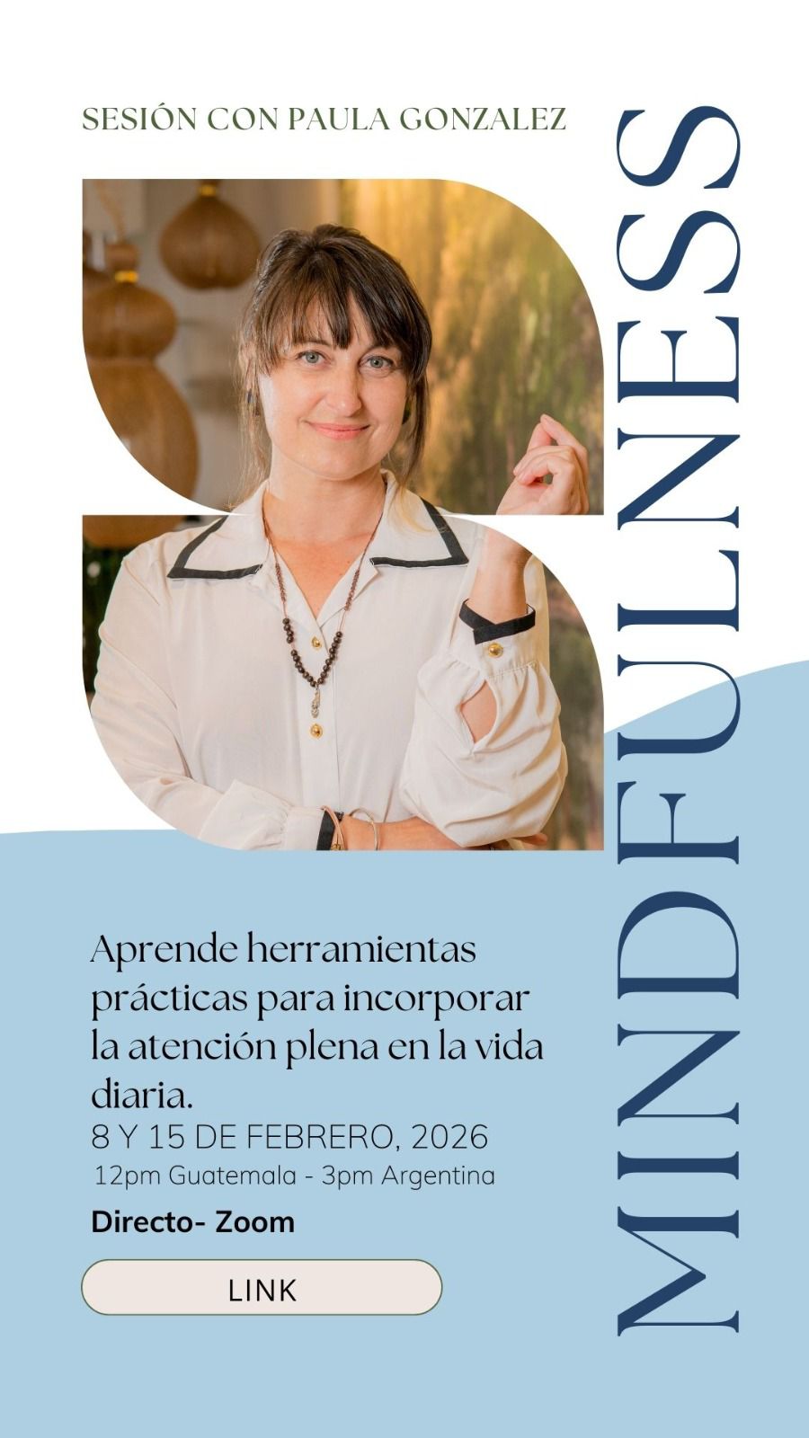 Sesi&oacute;n con Paula Gonz&aacute;lez – Mindfulness